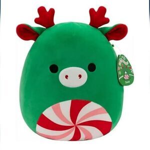 NWT SquishMallows Christmas Edition Zumir Peppermint Swirl Moose